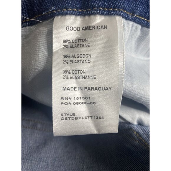 Good American Good Curve Straight Jean INDIGO264 Size‎ 24 - Picture 6 of 10